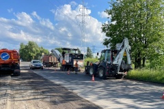 На улицах 1-я, 2-я, 3-я Конная Лахта начались работы по асфальтированию проезжей части
