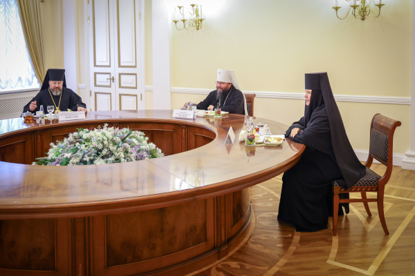 Встреча Александра Беглова с архиереями Русской Православной Церкви