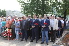 В Невском районе состоялся траурно-торжественный церемониал, посвященный Дню памяти и скорби