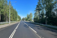 Завершен ремонт дорожного покрытия на Белоостровском шоссе