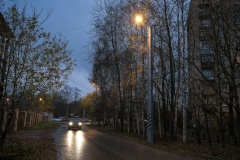 На Беломорской улице подключено освещение