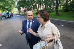 Глава района Виктор Полунин обошел территорию МО Сосновское