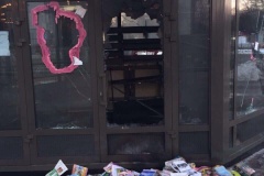 О поджоге торгового павильона у метро «Крестовский остров» рассказал председатель Комитета по печати и взаимодействию со средствами массовой информации Сергей Серезлеев
