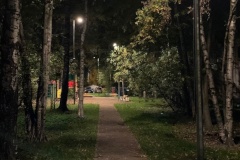В квартале вблизи Ивановско-Щемиловского сада установлены новые источники наружного освещения