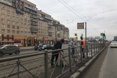 Комплексная уборка во Фрунзенском районе продолжается