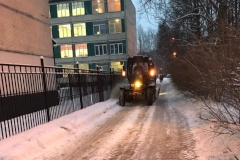 Выполнены очередные работы по уборке снега