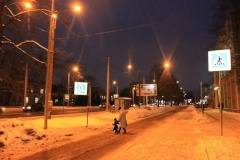 На местных проездах Гражданского проспекта подключено наружное освещение