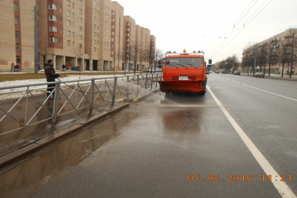Уборка в начале марта