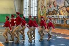 Ученики школы № 683  представили Приморский район на смотр-конкурс по строевой подготовке «Служу России»