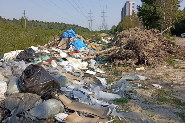 В Выборгском районе ликвидирована свалка