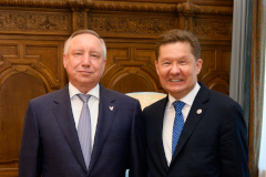 Губернатор Санкт‑Петербурга Александр Беглов и Председатель Правления ПАО «Газпром» Алексей Миллер провели рабочую встречу