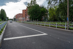 В Калининском районе завершен ремонт улицы Хлопина