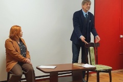 На сцене Библиотеки им. А.П. Чехова прошла встреча с народным артистом России, ведущим актером МДТ Сергеем Курышевым