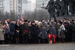 В Московском районе прошел торжественно-траурная церемония в честь 80-летия полного освобождения Ленинграда от фашистской блокады