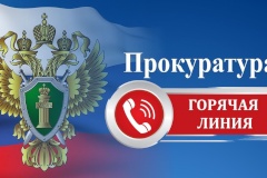 Прокуратурой Пушкинского района 23.09.2024 планируется проведение "горячей линии"