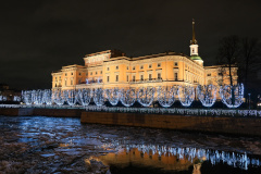 Александр Беглов: Новая архитектурно-художественная подсветка Михайловского замка дополнила огни предновогоднего Петербурга