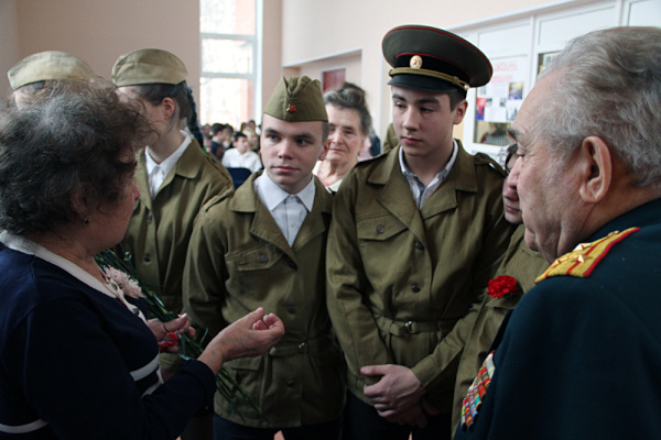 29 января - Встреча с ветеранами в колледже Туризма и гостиничного сервиса 