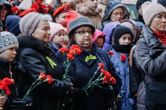 Торжественно-траурная церемония возложения цветов к мемориальной доске «Героизму и мужеству ленинградцев»