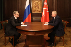 Рабочая встреча с губернатором Вологодской области Георгием Филимоновым