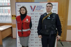 Народные дружинники Кировского района охраняли общественный порядок на выборах Президента