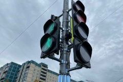 Новые светофорные объекты в Красносельском районе помогут ускорить движение на трамвайном маршруте №60