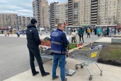 Работы по освобождению городской территории от незаконных торговых объектов проведены в шести районах города