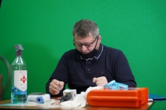 В формате on-line жителям Стрельны рассказали, как нужно вести себя при пожаре