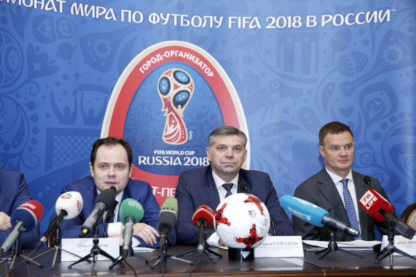 Пресс-конференция, посвященная подготовке Санкт‑Петербурга к Кубку конфедераций FIFA 2017 и Чемпионату мира по футболу FIFA 2018™