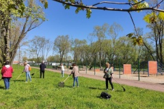 На территориях благоустроенных в рамках проекта "Формирование комфортной городской среды" в рамках субботника выполнены работы по уборке