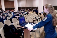 Беседа «Пожарная безопасность в быту и  учебных заведениях. Пожароопасный весенний период» для студентов Кировского района