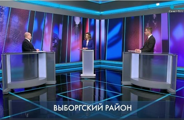 В прямом эфире на телеканале Санкт‑Петербург глава района также рассказал про сферу образования Выборгского района