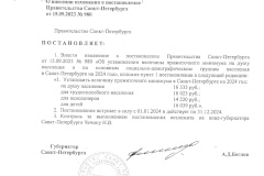 Правительством Санкт‑Петербурга установлена величина прожиточного минимума на 2024 год
