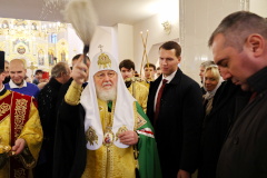 Патриарх Кирилл освятил в Комарово храм в честь Сошествия Святого Духа на апостолов