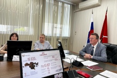 В администрации Московского района Санкт‑Петербурга состоялась встреча главы города Смоленска А.А. Новикова с главой администрации Московского района В.Н. Ушаковым