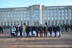 Во Фрунзенском районе торжественно проводили в армию призывников