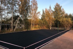 Ход работ по благоустройству скейт-площадки и волейбольной площадки в поселке Лисий Нос