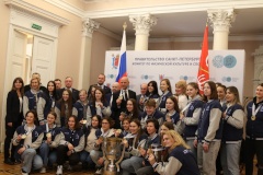 Чествование хоккейной команды «Динамо-Нева»