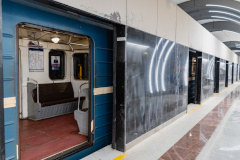 Александр Беглов: Первый состав прошёл по пусковому участку Красносельско-Калининской линии метрополитена в тестовом режиме