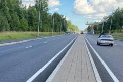 В Красногвардейском районе завершен ремонт Рябовского шоссе