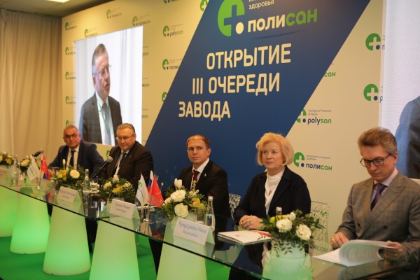 Нина Кукурузова приняла участие в открытии третьей очереди фармацевтического завода «Полисан»