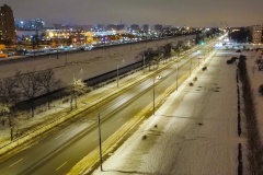 Белградскую улицу осветили 305 новых фонарей