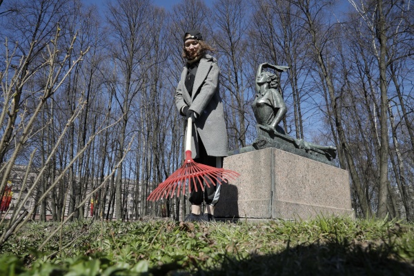 Добрый субботник в Московском парке Победы