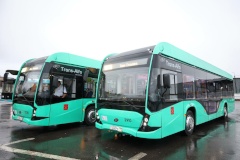 Первые Сириусы, закупленные специально для нового инновационного парка электробусов в «Ржевке», начали обслуживать пассажиров