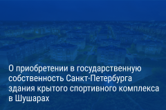 Александр Беглов подписал постановление о выкупе здания для спортивной школы и других социально значимых объектов в Шушарах