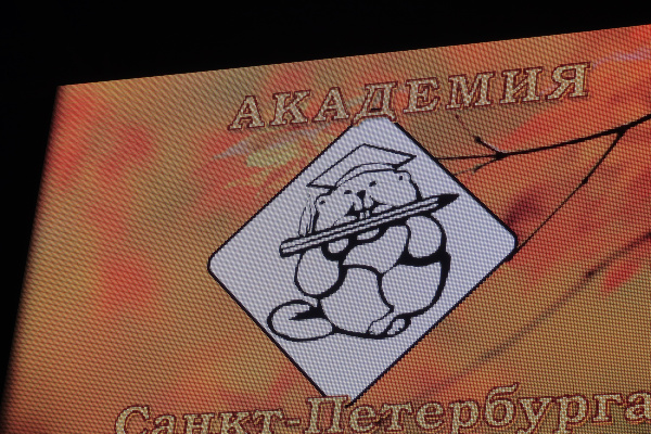 В День знаний у символа 56 гимназии появилась академическая шапочка