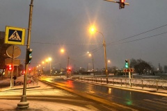 В Пушкине подключили новый светофор