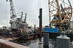 Начались работы по обновлению городского причала «Адмиралтейство»