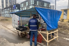 Объекты незаконной уличной торговли ликвидированы в пяти районах города