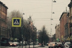 По Малодетскосельскому проспекту в Адмиралтейском районе отремонтировано освещение