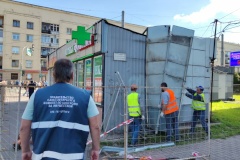 От незаконных торговых объектов освобождается городская территория общей площадью более 400 квадратных метров